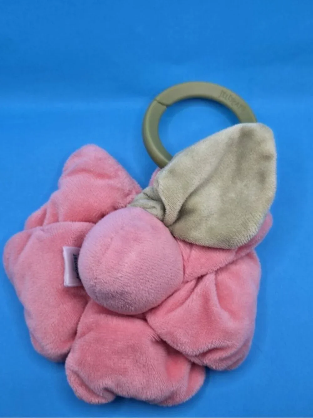 Jellycat London Fleury Petunia Jitter Baby Crib Pull String Toy Crinkles RETIRED